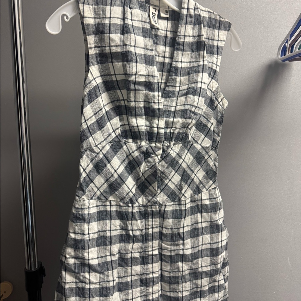 Plaid Sleeveless Dress